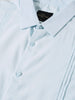 Men's Blue Slim Fit Party Wear Solid Shirt