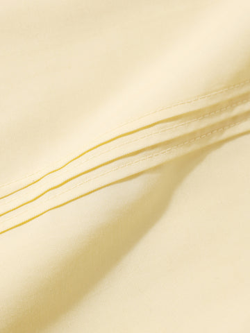 Men's Yellow Slim Fit Party Wear Solid Shirt