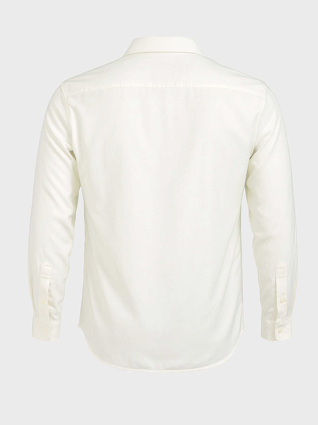 Men's Cream Slim Fit Party Wear Solid Shirt