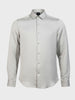 Men's Green Slim Fit Party Wear Solid Shirt