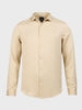 Men's Gold Slim Fit Party Wear Solid Shirt