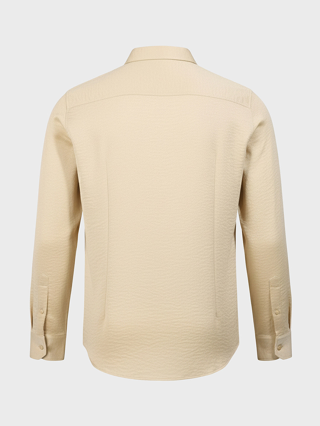 Men's Gold Slim Fit Party Wear Solid Shirt