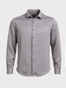 Men's Grey Slim Fit Party Wear Solid Shirt