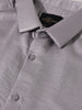 Men's Grey Slim Fit Party Wear Solid Shirt
