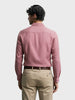 Men's Pink Slim Fit Party Wear Solid Shirt