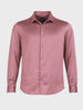 Men's Pink Slim Fit Party Wear Solid Shirt
