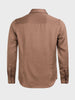 Men's Brown Slim Fit Party Wear Solid Shirt