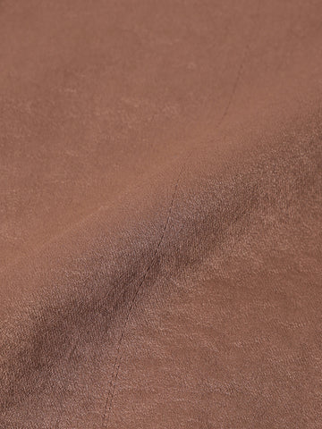 Men's Brown Slim Fit Party Wear Solid Shirt