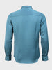 Men's Teal Slim Fit Party Wear Solid Shirt