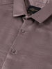Men's Brown Slim Fit Party Wear Solid Shirt