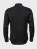 Men's Black Slim Fit Party Wear Solid Shirt