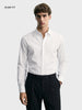 Men's White Slim Fit Solid Party Wear Shirt