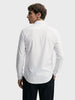 Men's White Slim Fit Solid Party Wear Shirt