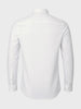 Men's White Slim Fit Solid Party Wear Shirt