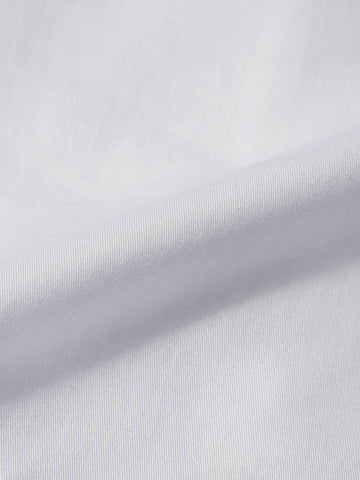 Men's White Slim Fit Solid Party Wear Shirt