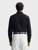 Men's Black Slim Fit Solid Party Wear Shirt