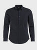 Men's Black Slim Fit Solid Party Wear Shirt