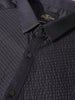 Men's Black Slim Fit Solid Party Wear Shirt