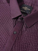 Men's Purple Slim Fit Solid Party Wear Shirt