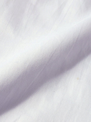 Men's White Slim Fit Solid Party Wear Shirt