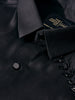 Men's Black Slim Fit Embellishment Party Wear Shirt