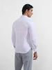 Men's White Slim Fit Embellishment Party Wear Shirt