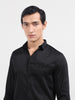 Men's Black Slim Fit Embellishment Party Wear Shirt