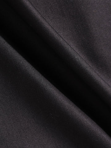 Men's Black Slim Fit Embellishment Party Wear Shirt