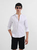 Men's Purple Regular Fit Striped Casual Shirt