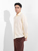Men's Yellow Relaxed Fit Striped Casual Shirt