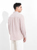 Men's Brown Relaxed Fit Striped Casual Shirt