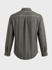 Men's Green Relaxed Fit Vertical Stripes Resort Wear Shirt
