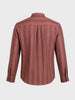 Men's Red Relaxed Fit Vertical Stripes Resort Wear Shirt