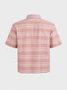 Men's Pink Boxy Fit Striped Resort Wear Shirt