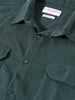 Men's Green Boxy Fit Textured Resort Wear Shirt