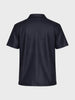 Men's Blue Relaxed Fit Textured Resort Shirt