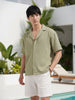 Men's Green Relaxed Resort Wear Shirt