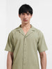 Men's Green Relaxed Resort Wear Shirt