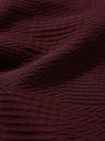 Men's Maroon Relaxed Resort Wear Shirt