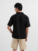 Men's Black Relaxed Resort Wear Shirt