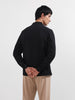 Men's Black Regular Fit Textured Resort Wear Shirt