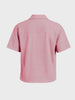Men's Pink Boxy Fit Textured Utility Shirt