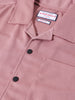 Men's Pink Boxy Fit Textured Utility Shirt