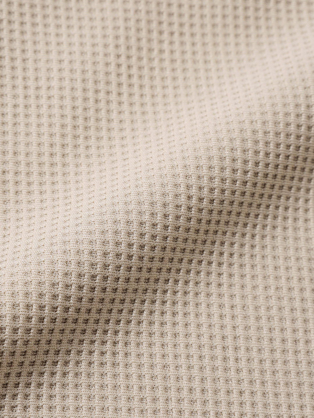 Men's Beige Boxy Fit Textured Utility Shirt