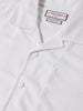 Men's White Boxy Fit Textured Utility Shirt