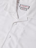 Men's White Boxy Fit Textured Utility Shirt