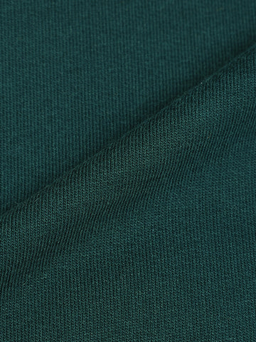 Men's Green Boxy Fit Graphic Printed Casual Sweatshirt