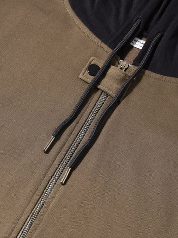 Men's Brown Boxy Fit Graphic Printed Casual Sweatshirt