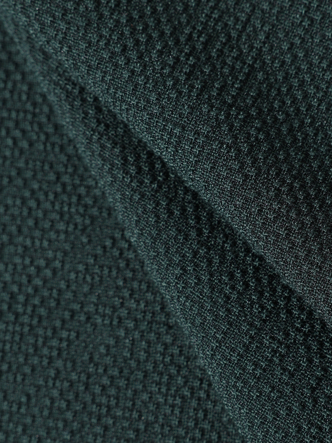 Men's Green Relaxed Fit Textured Casual Trousers