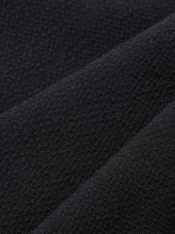 Men's Black Relaxed Fit Textured Casual Trousers